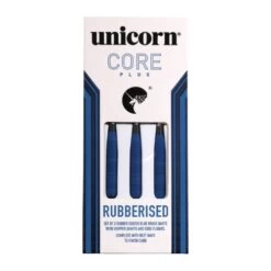 Unicorn Core Plus Blue Rubberised 25g Steel Tip Darts -Sports Equipment Store 101CORBLU 3 2