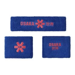 Osaka Sweatband Set – Princess Blue / Cayenne Red