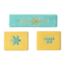 Osaka Sweatband Set – Cascade / Tender Lemon