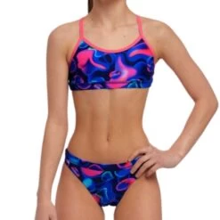 Funky Trunks Funkita Liquid Lights Girl’s Racerback Swimming Two Piece