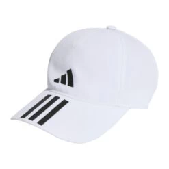 Adidas 3-Stripes Aeroready Running Training Baseball Caps β White