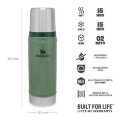 Stanley The Legendary Classic Bottle 0.47L Hammertone Green -Sports Equipment Store PM1001228072 4