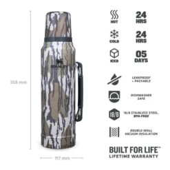 Stanley The Legendary Classic Bottle 1.0L Bottomland X Mossy Oak -Sports Equipment Store PM1008266053 4
