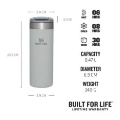 Stanley The AeroLight Transit Mug 0.47L / 16oz Fog Metallic -Sports Equipment Store PM1010787119 3