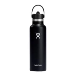 Hydro Flask Standard Mouth With Flex Straw Cap 21oz / 621ml Black