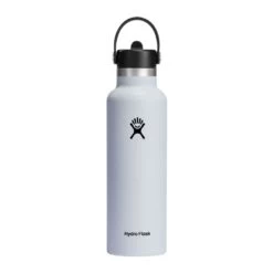 Hydro Flask Standard Mouth With Flex Straw Cap 21 Oz / 621 Ml White