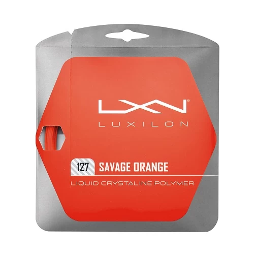 Luxilon Savage Orange 127 Tennis String Set 3 Luxilon Savage Orange 127 Tennis String Set