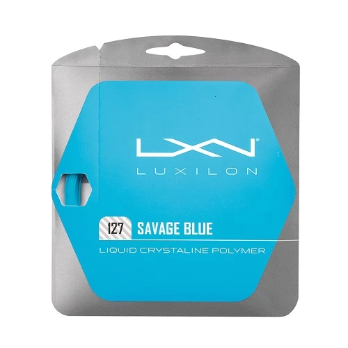 Luxilon Savage Blue 127 Tennis String Set 3 Luxilon Savage Blue 127 Tennis String Set