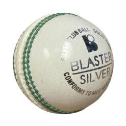 Blasters Silver 135g White Cricket Ball