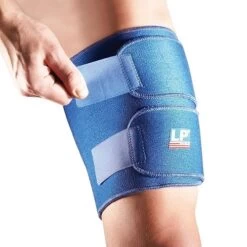 LP Thigh Support With Straps Blue