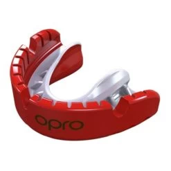 OPRO Gold Braces Red/White Mouthguard