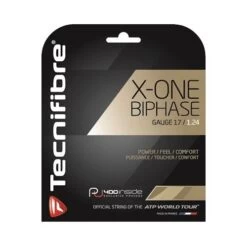 Tecnifibre X-One Biphase 17 / 1.24 Natural Tennis String Set